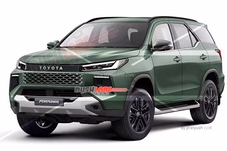 Phần thân xe về cơ bản vẫn giữ kiểu dáng quen thuộc của Fortuner với đường gấp khúc đặc trưng gần trụ C. Ở phía sau, thiết kế tổng thể có thể được giữ nguyên nhưng đèn hậu và cản sau dự kiến sẽ được tinh chỉnh.