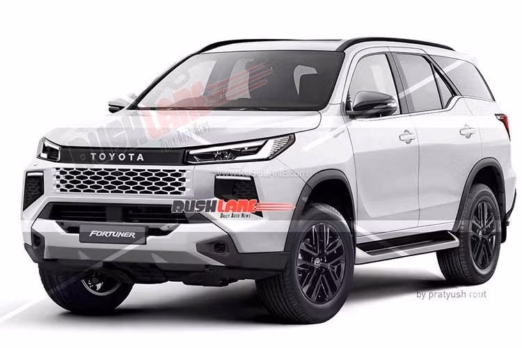 Dựa trên các hình ảnh chạy thử và một số bản rò rỉ bằng sáng chế, nhà thiết kế Pratyush Rout đã dựng lại hình ảnh dự đoán của Toyota Fortuner 2027 mới. Các bản dựng cho thấy mẫu SUV này có thể được thay đổi đáng kể ở phần đầu xe, đồng thời nhận thêm nhiều trang bị hiện đại so với phiên bản hiện hành.