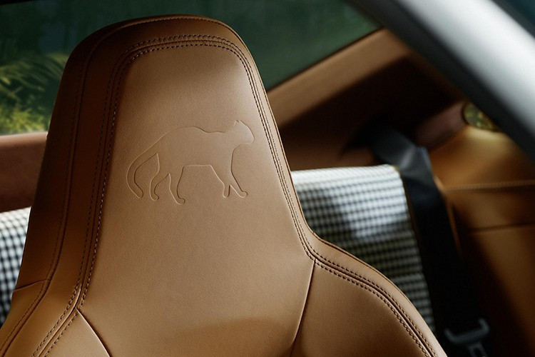 Ghế thể thao của xe còn tiến xa hơn nữa khi được bọc vải Pepita màu đen trắng ở giữa. Tuy nhiên, điểm nhấn dễ nhận thấy nhất của loài mèo rừng châu Phi chính là phần tựa đầu: hình bóng của loài vật này được in nổi trên mỗi ghế, với cùng hình dáng và kích thước mà các tài xế Colombia thường thấy trên biển báo giao thông địa phương cảnh báo về các khu vực có động vật hoang dã băng qua.