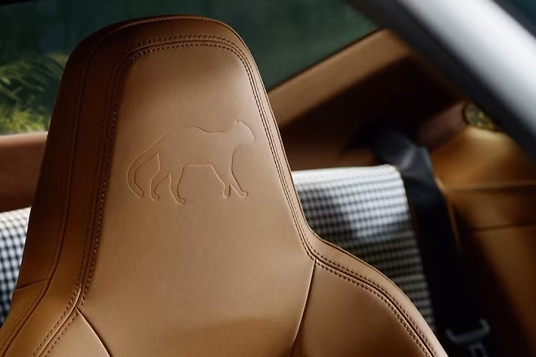 Ghế thể thao của xe còn tiến xa hơn nữa khi được bọc vải Pepita màu đen trắng ở giữa. Tuy nhiên, điểm nhấn dễ nhận thấy nhất của loài mèo rừng châu Phi chính là phần tựa đầu: hình bóng của loài vật này được in nổi trên mỗi ghế, với cùng hình dáng và kích thước mà các tài xế Colombia thường thấy trên biển báo giao thông địa phương cảnh báo về các khu vực có động vật hoang dã băng qua.