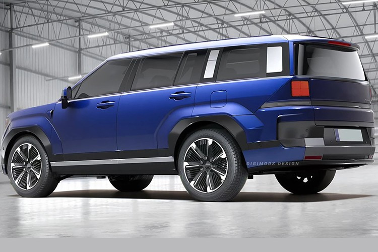 Ở bản dựng này, SantaFe 2027 vẫn giữ phong cách thiết kế vuông vức, cơ bắp vốn tạo dấu ấn từ thế hệ thứ 5 (mã MX5). Tuy nhiên, một số chi tiết đã được điều chỉnh nhằm tạo cảm giác cân đối và thẩm mỹ hơn.