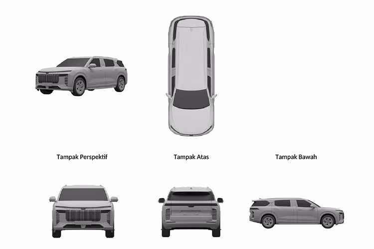 Với chiều dài 5.119 mm, rộng 2.004mm, cao 1.691mm và chiều dài cơ sở 3.148mm,VF9 vượt trội về kích thước so với các đối thủ như Kia EV9, Hyundai Ioniq 9 hay Volvo EX90, hứa hẹn không gian nội thất rộng rãi.