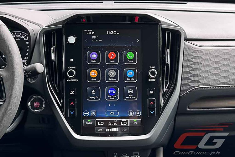 Forester e-Boxer Hybrid 2026 được trang bị động cơ xăng Boxer 2.5L hút khí tự nhiên, chu trình Atkinson, sản sinh 164 mã lực tại 5.600 vòng/phút và 209 Nm mô-men xoắn trong khoảng 3.600 – 4.800 vòng/phút.