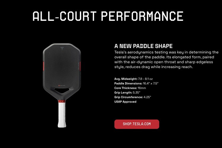 Với sự giao thoa độc đáo giữa công nghệ ô tô hiệu suất cao và kỹ thuật chế tạo vợt hàng đầu, mẫu vợt pickleball Plaid của Tesla và Selkirk chắc chắn sẽ là một điểm nhấn đáng chú ý trên thị trường, thu hút những người chơi muốn trải nghiệm tốc độ và hiệu suất tối ưu.