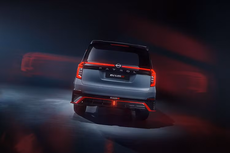 Phiên bản Pro-4X lần đầu tiên xuất hiện trên Patrol được trang bị lốp chuyên dụng để chạy địa hình, cản trước thiết kế riêng cho khả năng leo dốc tốt hơn, tấm ốp bảo vệ gầm, khóa vi sai điện tử và hệ thống treo khí nén điều khiển điện tử thích ứng. Ngoại hình của bản Pro-4X nổi bật với ốp cua lốp mở rộng, mâm 20 inch sơn đặc biệt và các chi tiết màu đỏ Lava Red trên thân xe.