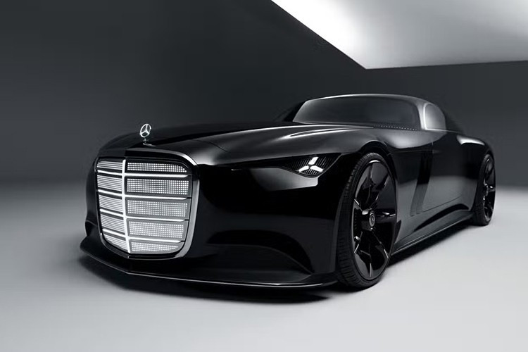 Mercedes Vision Iconic ﻿Trong khi Jaguar Type 00 không mấy ấn tượng, thì Mercedes lại ghi điểm với Vision Iconic – một mẫu EV phong cách Art Deco hiện đại, nội thất mang hơi hướng steampunk. Mặt ca-lăng điện giả lập của xe được đánh giá là đẹp nhất trong các thiết kế xe điện hiện nay.