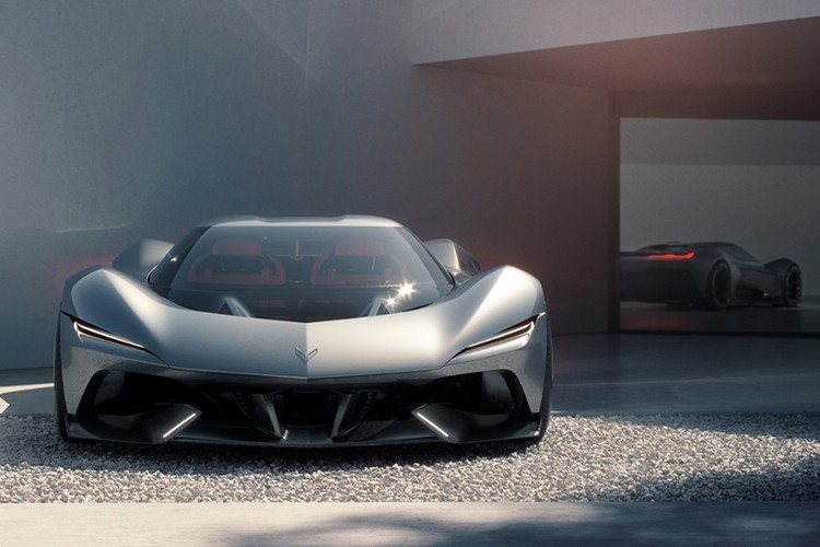 Chevrolet Corvette CX / CX.R ﻿Tại Monterey Car Week 2025, Chevrolet giới thiệu hai bản concept CX và CX.R – mở ra tương lai cho thế hệ Corvette C9. CX là mẫu Corvette chạy điện với 4 mô-tơ, công suất lên tới 2.000 mã lực. CX.R là bản đua lấy cảm hứng từ game, trang bị động cơ V8 tăng áp kép 900 mã lực, tua máy tới 15.000 vòng/phút và 3 mô-tơ điện hỗ trợ.