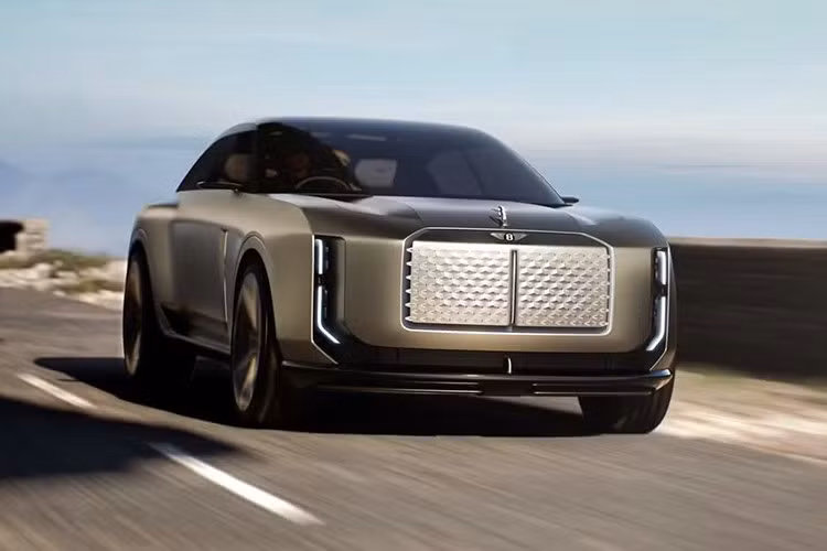 Bentley EXP 15 ﻿Mặc dù Bentley chưa ra mắt xe điện nào và phải đến năm 2035 mới chuyển hoàn toàn sang EV, nhưng mẫu concept EXP 15 cho thấy một tương lai đầy hứa hẹn. Đây là một coupe phong cách hoài cổ, có 3 chỗ ngồi và ghế hành khách có thể xoay, đi kèm khu vực picnic cố định. Tuy vậy, xe không được lên kế hoạch sản xuất.