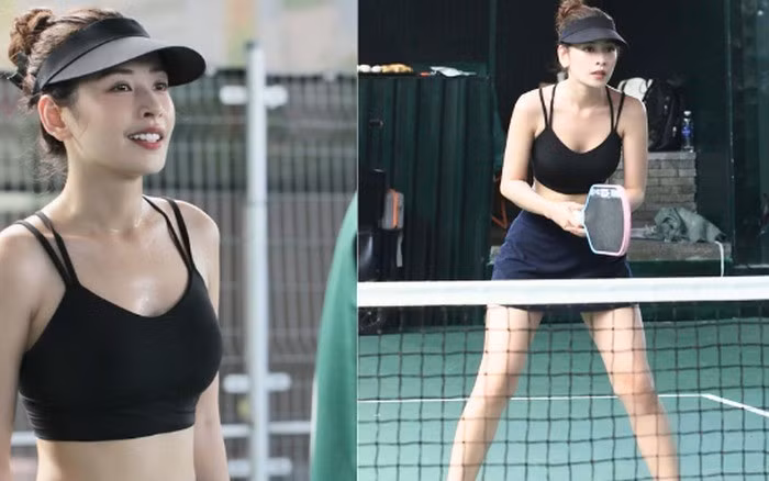 Điều thú vị nhất là càng vận động, càng mướt mồ hôi, visual của Chi Pu càng… lên hương. Da căng bóng, gò má ửng hồng tự nhiên, đôi mắt sáng và nụ cười cực có sức "sát thương" khiến netizen mê mẩn.