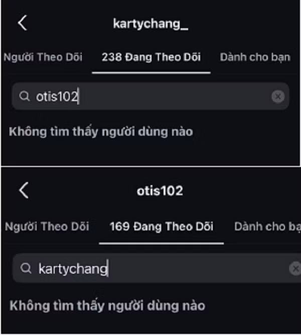 Nhưng mới đây, cặp đôi này bỗng vướng nghi vấn chia tay vì để lộ nhiều dấu hiệu rạn nứt. Bắt đầu từ việc Karty Chang và Otis không còn theo dõi nhau trên Instagram.