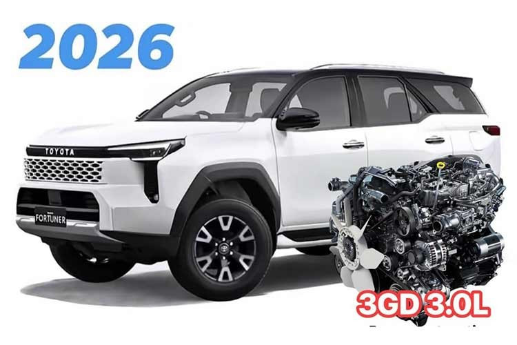 Việc nâng cấp động cơ diesel 3.0L hoàn toàn mới có thể cải thiện rõ rệt khả năng tăng tốc, vượt xe và kéo tải – những yếu tố quan trọng với nhóm khách hàng gia đình, off-road và dịch vụ.