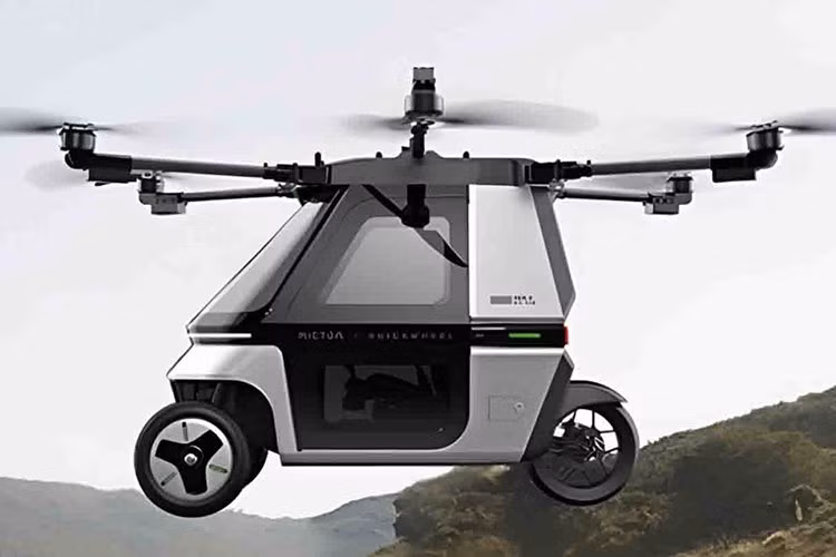 Động cơ điện gắn ở bánh sau trung tâm đảm bảo khả năng giữ thăng bằng khi di chuyển dưới mặt đất. Trong chế độ bay, xe hỗ trợ các tính năng như tự động cất và hạ cánh, tự động lập kế hoạch hành trình, hoặc điều khiển thủ công bằng cần joystick.