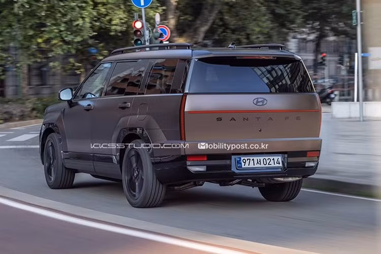 Hình ảnh do nhà thiết kế kỹ thuật số NYMammoth thực hiện. Trong bản phác thảo này, SantaFe facelift được tái thiết kế phần đầu xe với cụm đèn LED dạng dọc thay cho họa tiết chữ “H” đặc trưng, lưới tản nhiệt biến thành "biển ánh sáng" với hiệu ứng LED ấn tượng.