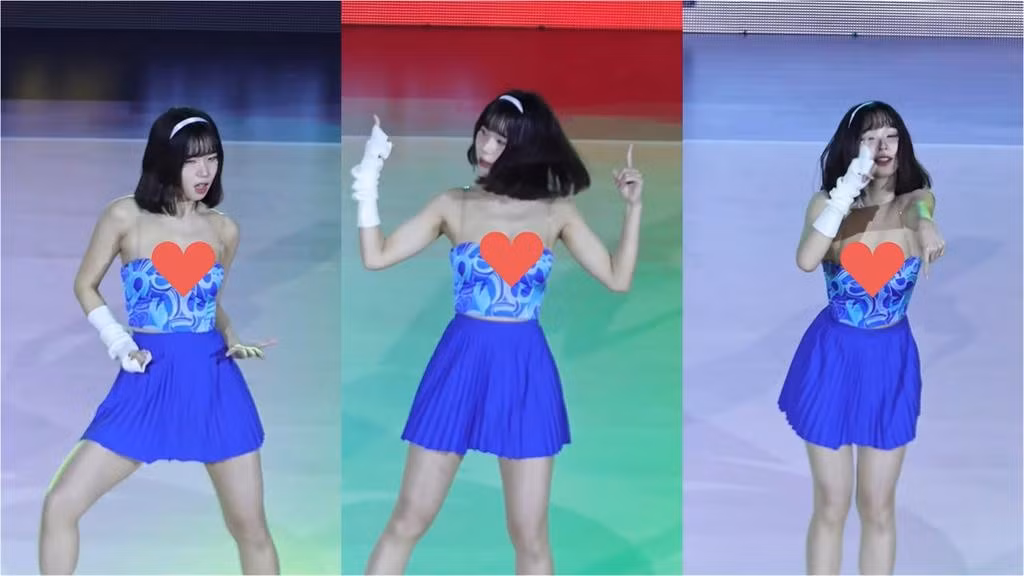 Sự việc diễn ra trong một trận đấu bóng rổ. Tại phần biểu diễn giữa trận, Ruka xuất hiện trong đội hình gồm 4 thành viên và cùng với các nàng hot girl khác tạo nên một màn biểu diễn cực kỳ sôi động.