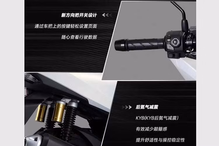 Xe được trang bị màn hình TFT màu 5 inch hiện đại, hiển thị sắc nét kể cả dưới trời nắng, điều rất hữu dụng trong điều kiện khí hậu nhiệt đới nắng gắt như Việt Nam. Giao diện đơn giản, dễ dùng, cùng khả năng chuyển đổi ba chế độ hiển thị giúp người lái theo dõi thông tin dễ dàng hơn.