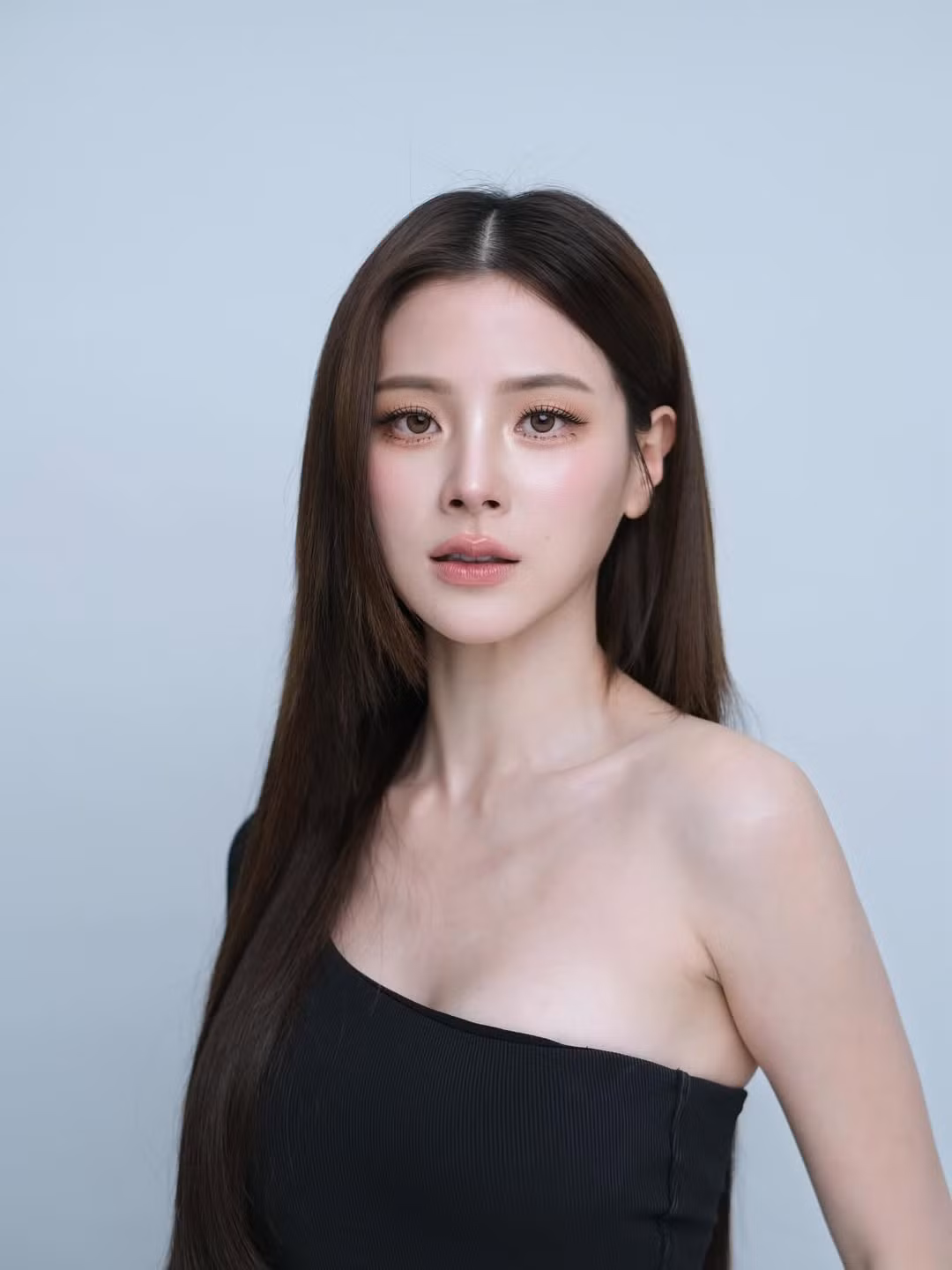 Các đường nét khuôn mặt của Baifern Pimchanok trở nên nổi bật nhờ phong cách make-up tự nhiên. Làn da trắng mượt, bóng khỏe dưới ánh sáng nhẹ, tạo cảm giác trong trẻo và sang trọng. Bên cạnh đó, đôi mắt to, mí rõ, kết hợp hàng mi cong và chút nhũ nhẹ dưới bọng mắt giúp ánh nhìn trở nên long lanh, đầy cảm xúc.