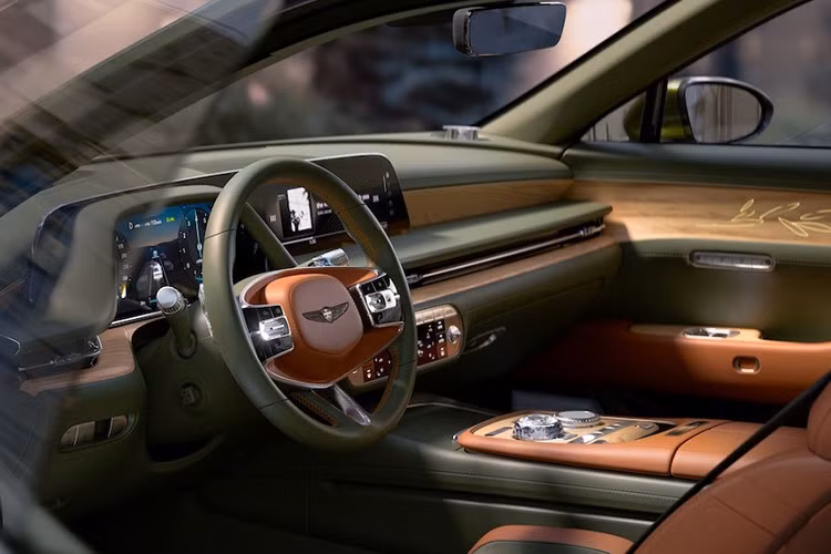 Nội thất của cabin Convertible còn độc đáo hơn nữa, vì nó được viền màu xanh lam, lấy cảm hứng từ màu sắc của những quả nho được sử dụng để tạo ra rượu vang Cabernet Sauvignon.