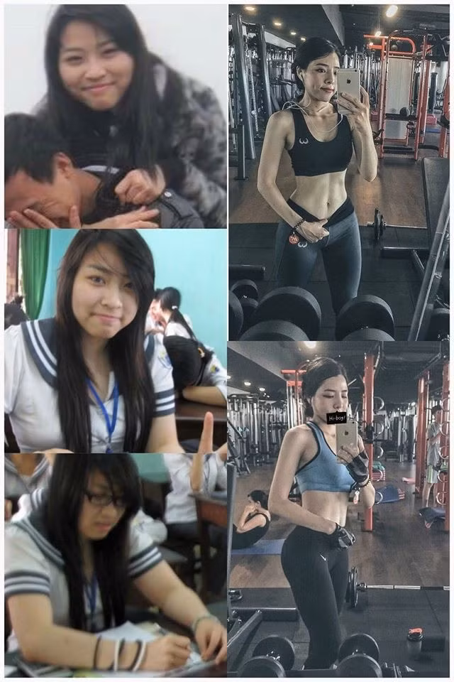 Từ một cô nàng khá mũm mĩm nhưng bằng ý chí và cách tập luyện khoa học, cô gái gốc Nam Định đã có được thân hình "vạn người mơ".