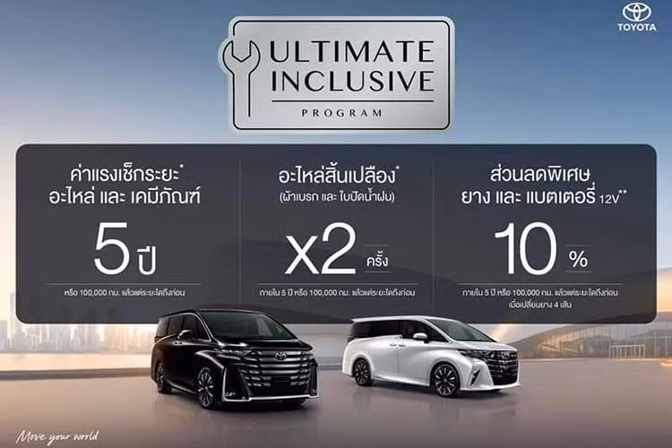 Theo kế hoạch, Toyota Alphard 2026 sẽ chính thức được mở bán tại Thái Lan từ tháng 8. Việc bổ sung phiên bản HEV Smart cùng gói Eclipse Edition giúp dải sản phẩm Alphard đa dạng hơn, đồng thời mang đến thêm lựa chọn cho khách hàng trong phân khúc MPV cao cấp.