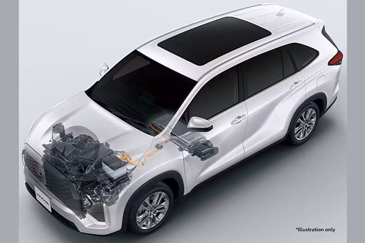 Kết hợp với mô-tơ điện công suất 113 mã lực, hệ truyền động hybrid đạt tổng công suất 186 mã lực và 206 Nm, đi kèm hộp số tự động e-CVT.