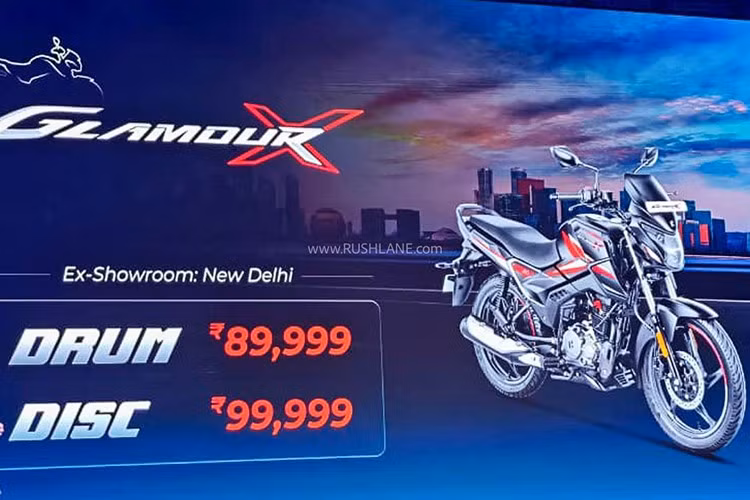 Mức giá bán của Glamour X 125 2025 tại thị trường Ấn Độ được công bố khởi điểm từ 89.999 rupee - khoảng 27 triệu đồng khi quy đổi ra tiền Việt.