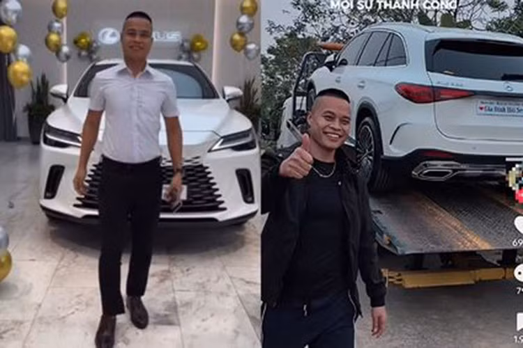 Không chỉ nổi tiếng nhờ xe đẹp, nhà to, Lê Văn Hải còn thường xuyên "khoe" sổ đỏ, hợp đồng mua bán, cảnh nhận xe với những câu nói gây chú ý như “đá gót chân là có xe”.