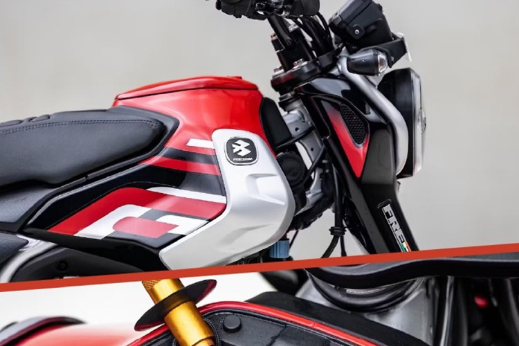 Thiết kế xe gọn gàng, nhưng kích thước yên xe tạo ấn tượng với chiều dài lên đến 785 mm, vừa đem lại không gian thoải mái cho người ngồi nhưng cũng là cách thiết kế để bình khí nén.