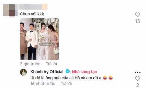 Trước những lời bàn tán từ cư dân mạng, MC Khánh Vy cũng đã nhanh chóng lên tiếng giải đáp. Cô cho biết, đó chỉ là một người anh quen biết của cả cô và Đỗ Hà.