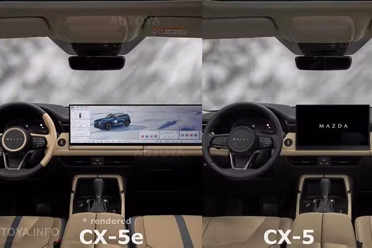 Mazda CX-5 bản thuần điện thực tế chưa được hãng xác nhận. Hiện tại, Mazda chỉ vừa ra mắt thế hệ CX-5 mới dùng động cơ đốt trong, đồng thời đang phát triển bản hybrid cho năm 2027. Tuy nhiên, ý tưởng về phiên bản điện hóa của CX-5 không phải không có cơ sở.