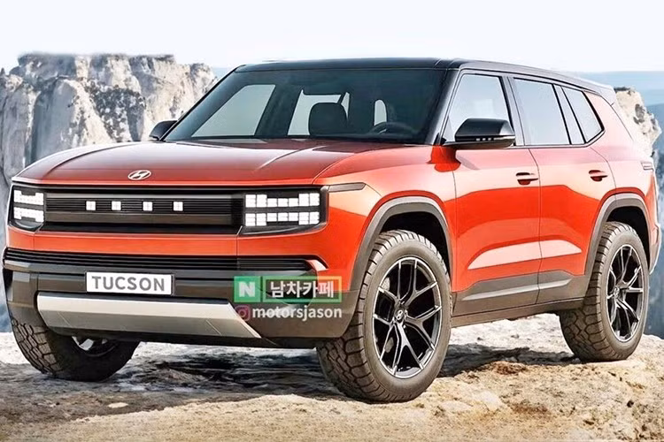 Cũng như Santa Fe 2024, Tucson thế hệ mới có thể theo đuổi phong cách SUV off-road cao cấp, gợi nhớ đến Land Rover đem đến hình ảnh khỏe khoắn, bề thế và phù hợp hơn với xu hướng toàn cầu.