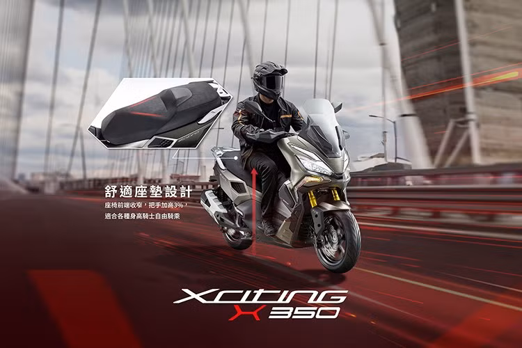 Kymco X350 2026 vẫn sử dụng động cơ 321cc, nhưng đã được cải tiến với cửa hút gió mở rộng, giúp cải thiện khả năng tản nhiệt và an toàn khi di chuyển đường dài.