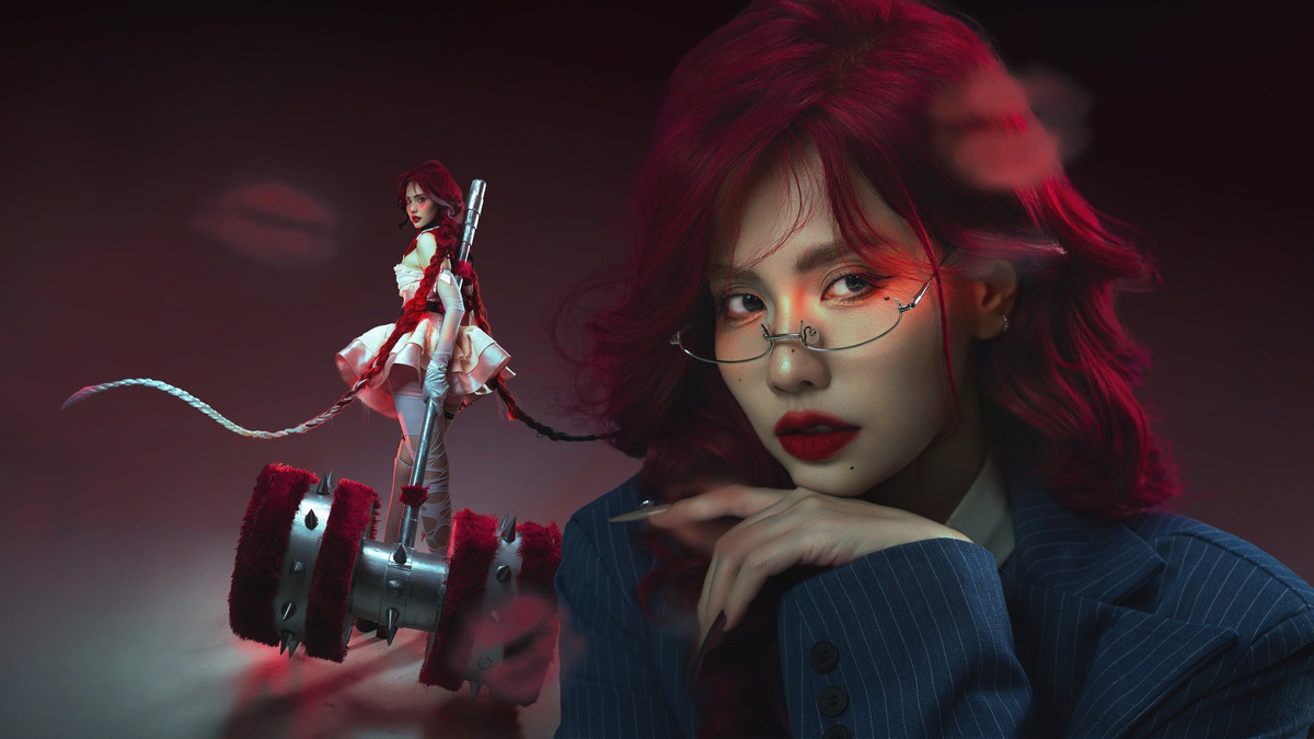 Bộ ảnh cosplay Harley Quinn lần này được xem là một trong những màn biến hóa ấn tượng nhất của Châm Sứa, khẳng định gu thẩm mỹ và độ “chịu chơi” của nàng hot girl Gen Z.