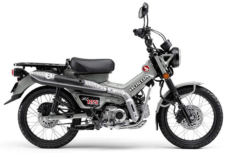 Xe máy Honda CT125 được coi là phiên bản địa hình của chiếc Honda Super Cub C125 hiện tại cũng đang được phân phối chính hãng ở Việt Nam, với thiết kế lấy cảm hứng từ chiếc Cub Trail đầu tiên ra mắt từ năm 1964.