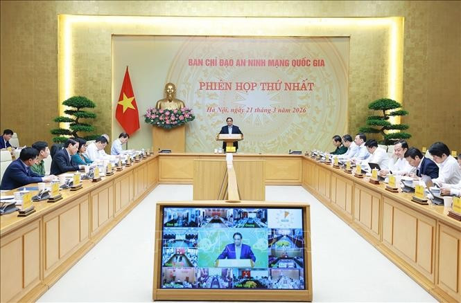 Thủ tướng Phạm Minh Chính chủ trì phiên họp. Ảnh: Dương Giang/TTXVN