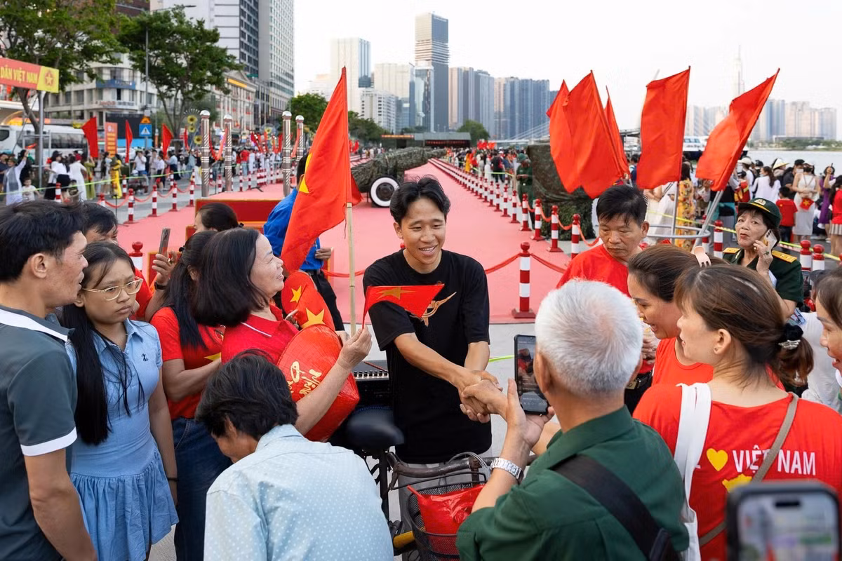 Đào Quang Hà từng là nhân vật được yêu mến trên mạng xã hội dịp 30/4. Ảnh: Linh Huỳnh.