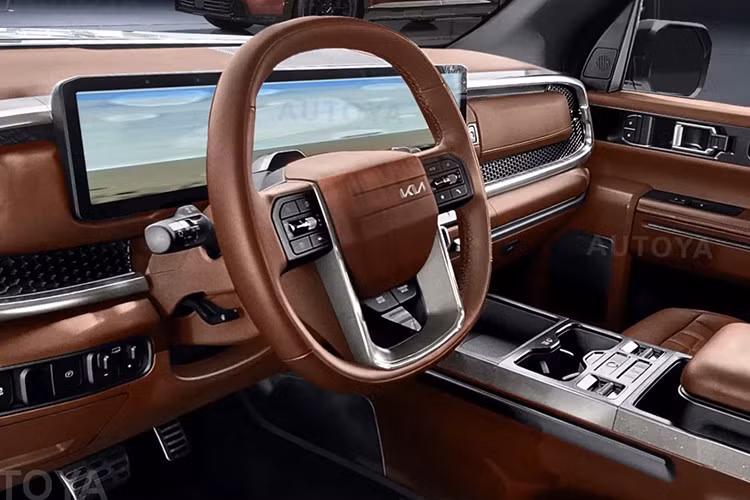 Về động cơ, Kia Telluride 2026 dự kiến sẽ có hai tùy chọn mới, đầu tiên là máy xăng V6, dung tích 3.5L, sản sinh công suất tối đa 287 mã lực và mô-men xoắn cực đại 352 Nm.