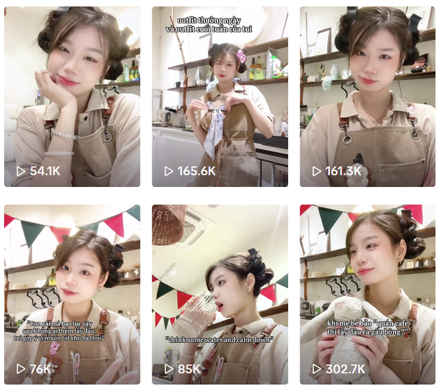 lil_ocean_ hay Lưu Hải được biết đến với hình ảnh một nữ nhân viên pha chế đáng yêu, gần gũi và luôn nở nụ cười tươi tắn.