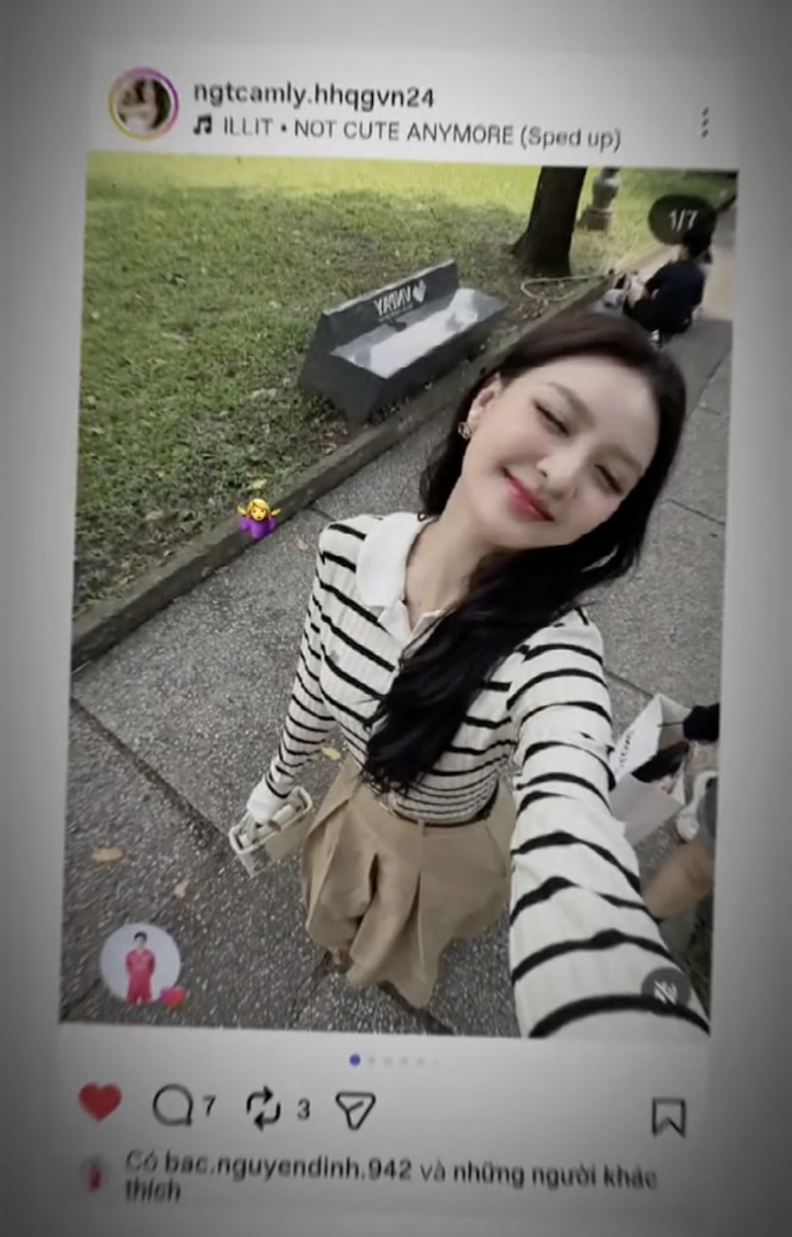 Kèm theo đó, netizen phát hiện Đình Bắc từng thả tim một bức ảnh của Cẩm Ly từ tháng 12/2025, tuy nhiên lượt thích này sau đó đã biến mất, khiến netizen càng thêm tò mò.