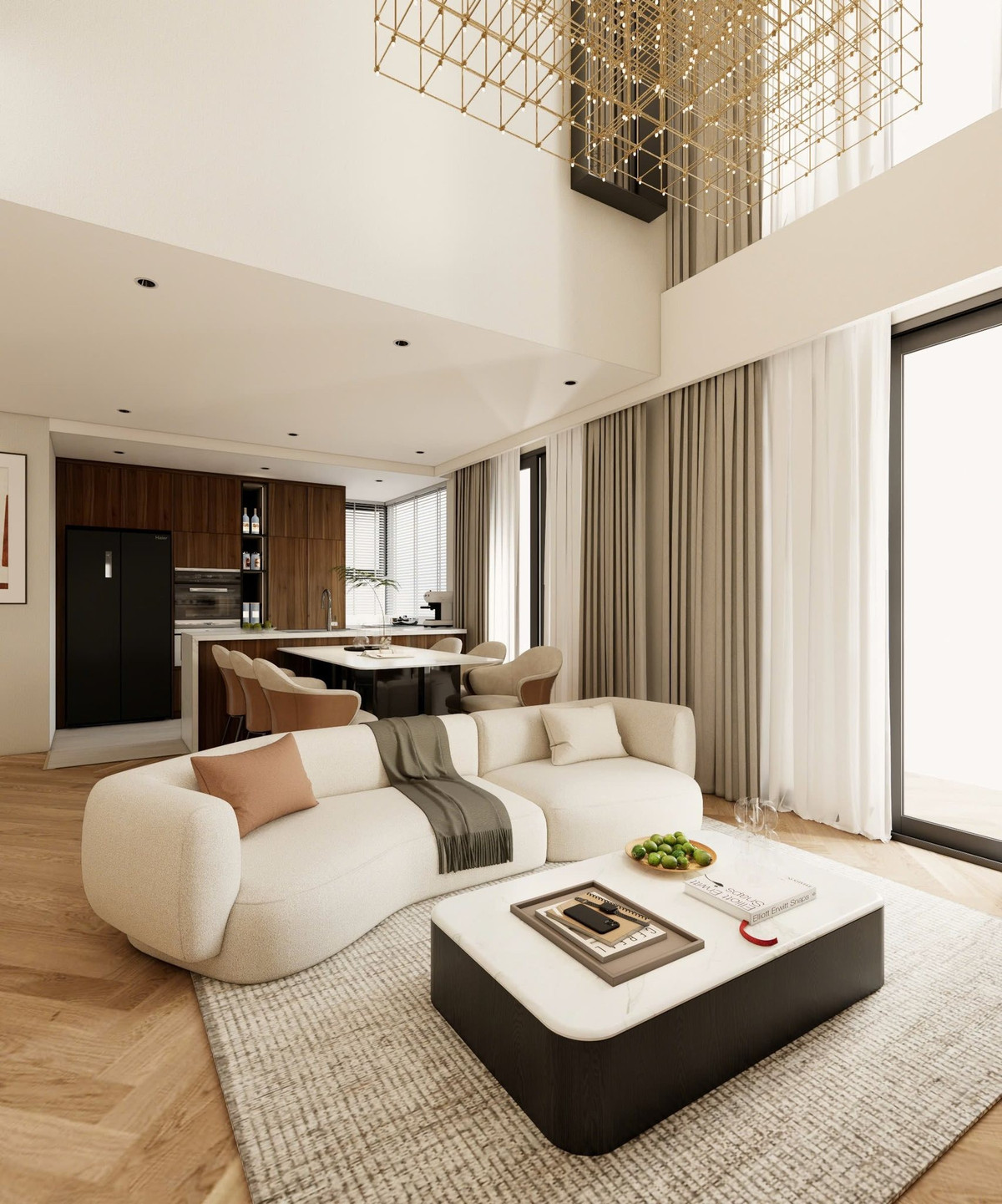 Trả lời một số người bạn, Ly Kute tiết lộ căn hộ này cô hoàn thiện để bàn giao cho khách. Bởi thời gian qua, bà mẹ trẻ đã lấn sân sang lĩnh vực bất động sản và gặt hái không ít thành công.