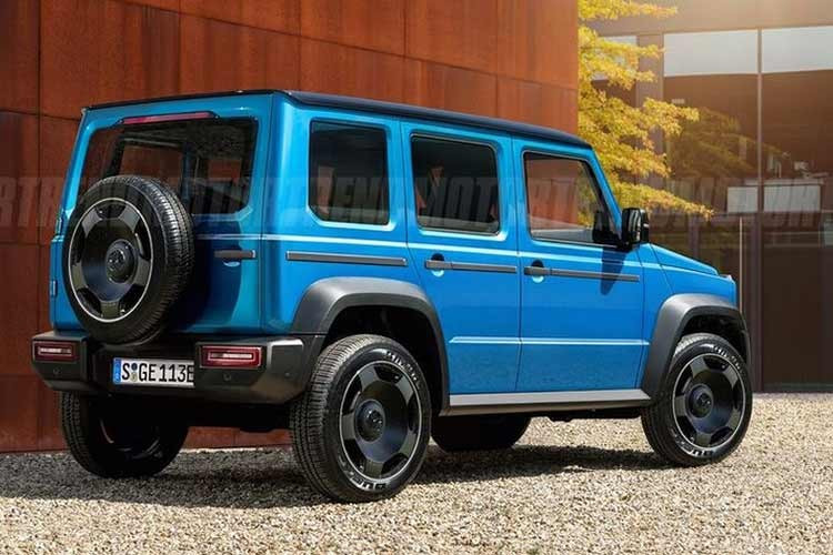 Dựa trên các nguyên mẫu ngụy trang, bản dựng cho thấy Baby G-Class vẫn giữ trọn DNA thiết kế đặc trưng của dòng G-Class huyền thoại. Dáng xe vuông vức, thân hình hộp và tỷ lệ thẳng đứng gần như được bảo toàn, mang lại cảm giác mạnh mẽ và nam tính.