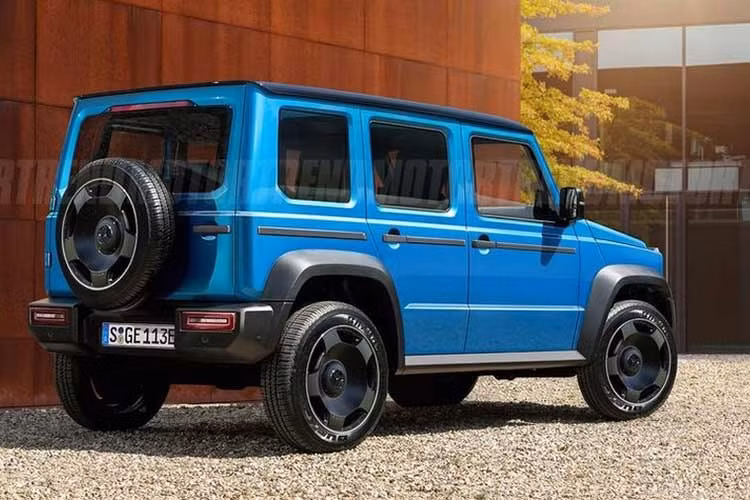 Dựa trên các nguyên mẫu ngụy trang, bản dựng cho thấy Baby G-Class vẫn giữ trọn DNA thiết kế đặc trưng của dòng G-Class huyền thoại. Dáng xe vuông vức, thân hình hộp và tỷ lệ thẳng đứng gần như được bảo toàn, mang lại cảm giác mạnh mẽ và nam tính.