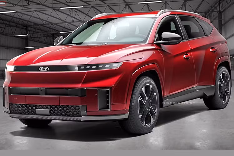 Theo thông tin rò rỉ, mẫu xe SUV Hyundai Tucson thế hệ tiếp này theo sẽ mang thiết kế lấy cảm hứng từ người "đàn anh: SantaFe mới – mạnh mẽ, vuông vức và hiện đại hơn so với thế hệ cũ.