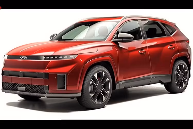 Do lấy nền tảng từ Tucson hiện tại, nội thất bản vẽ vẫn giữ thiết kế quen thuộc với cụm đồng hồ và màn hình trung tâm đôi, vô-lăng ba chấu, bảng táp-lô hai tầng cùng hệ thống điều khiển điều hòa đơn giản.