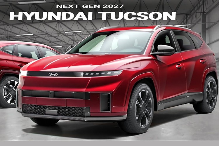 Dù không phải là thiết kế chính thức, bản dựng kỹ thuật số này cho thấy mẫu xe SUV Hyundai Tucson 2027 thế hệ mới có thể sở hữu một ngoại hình hiện đại hơn với nhiều chi tiết được tái thiết kế đáng chú ý.
