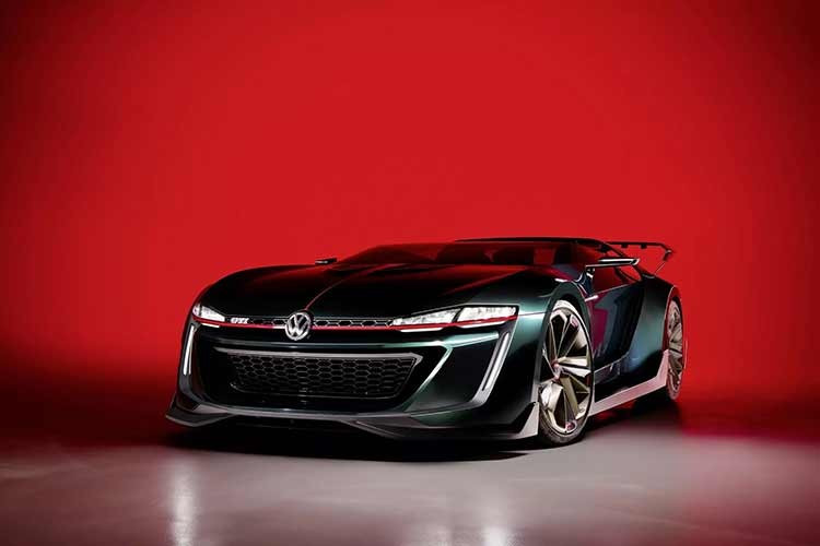 Tiếp đến là siêu xe GTI Roadster Vision Gran Turismo, đây là chiếc xe dành cho trò chơi điện tử được phát triển trước khi Volkswagen chế tạo nên xe chạy thực tế.