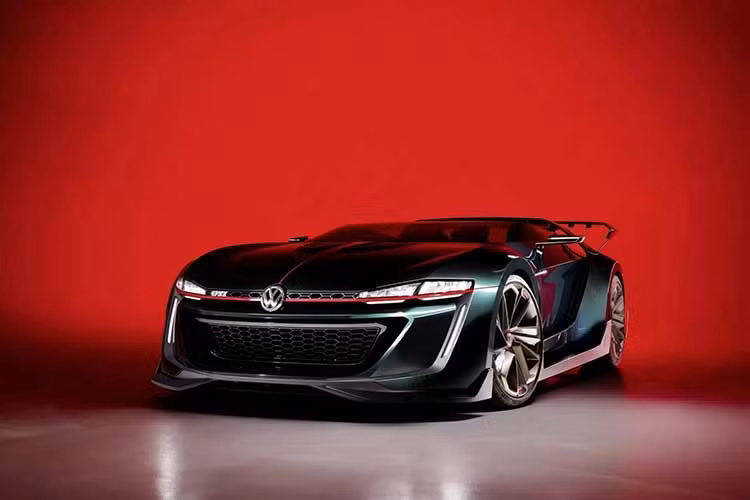 Tiếp đến là siêu xe GTI Roadster Vision Gran Turismo, đây là chiếc xe dành cho trò chơi điện tử được phát triển trước khi Volkswagen chế tạo nên xe chạy thực tế.