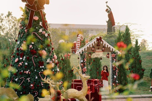 Từ giữa tháng 12, các campus của Trường Đại học FPT trên khắp cả nước (Hà Nội, TP HCM, Đà Nẵng, Cần Thơ, Quy Nhơn) đã được trang hoàng rực rỡ bởi gam màu đỏ và xanh đặc trưng của Giáng sinh.