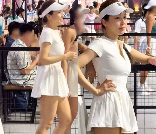 Gây chú ý nhất vẫn là diện mạo của hot girl từng “làm mưa làm gió” một thời. Ở tuổi 30, Trâm Anh gần như không thay đổ, với gương mặt trẻ trung, vóc dáng gọn gàng.