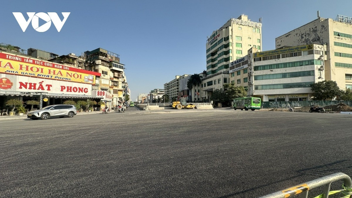 Mặt bằng nút giao được hoàn trả, nút giao thông thoáng trở lại.