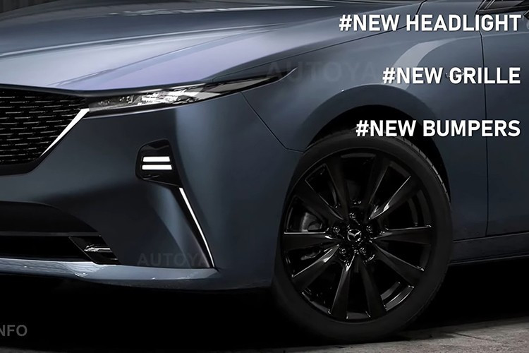 Trong khi đó, khoang nội thất của mẫu xe sedan Mazda6 2026 mới được cho là vay mượn tinh thần công nghệ từ "người anh em" CX-5 thế hệ thứ ba – đặc biệt là màn hình trung tâm cỡ lớn và vô lăng thiết kế sang trọng.